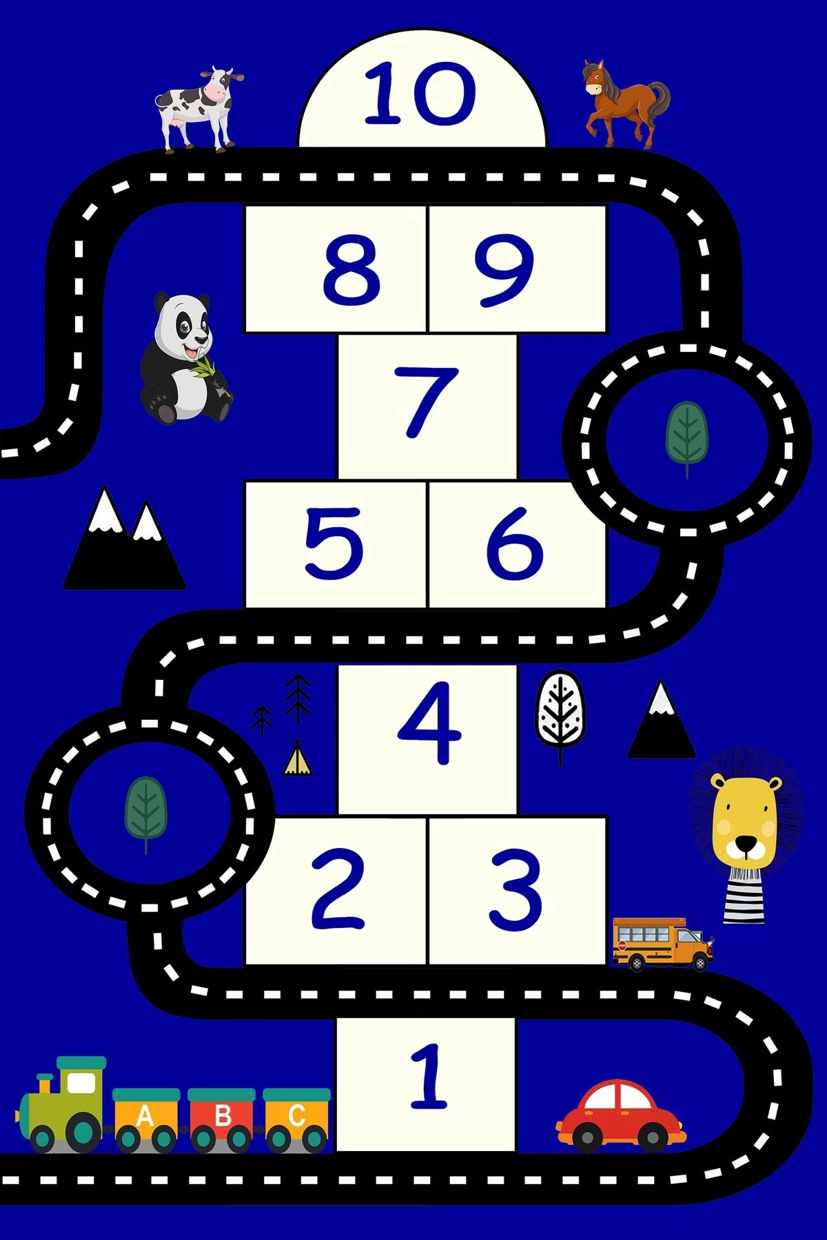 Qilim për fëmijë, shumëngjyrësh, 80x50cm, HMNT468