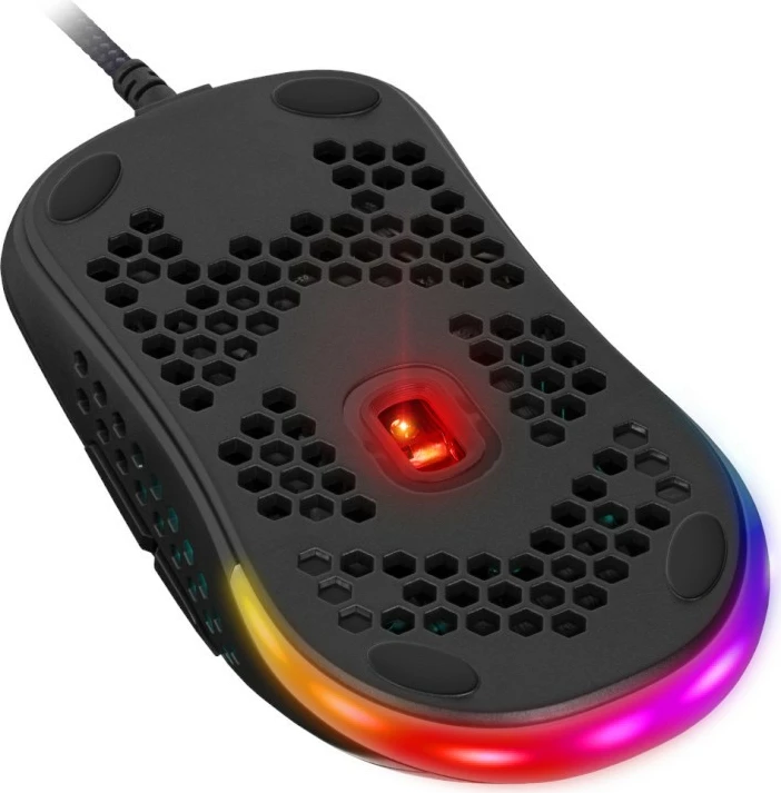 Maus gaming Defender SHEPARD GM-620L, 12800 dpi, 7 butona, RGB, i zi