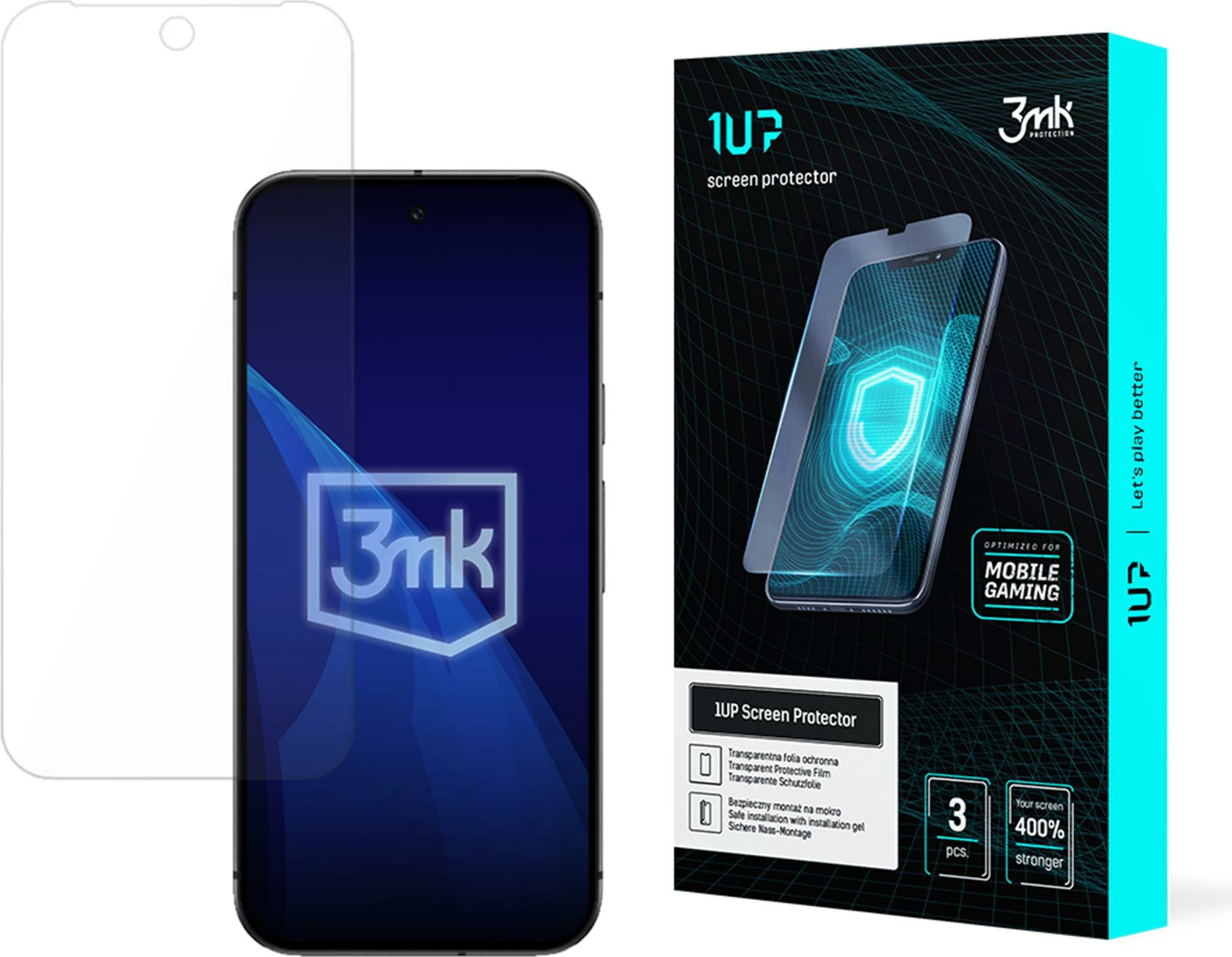 Mbrojtës ekrani 3mk 1UP për Google Pixel 9A, për gaming