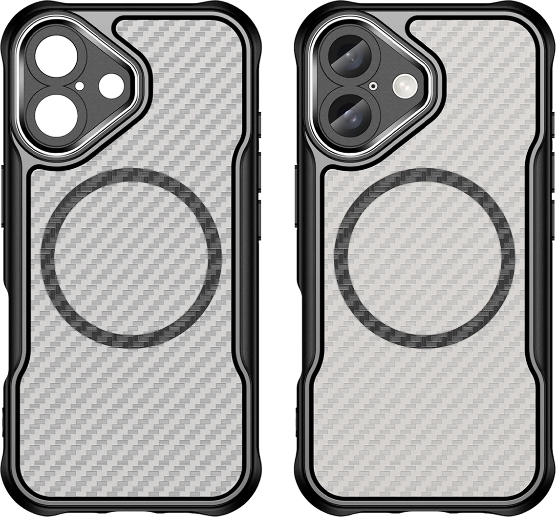 Mbështjellës Hurtel Leading Series MagSafe për iPhone 16, TPU, i zi