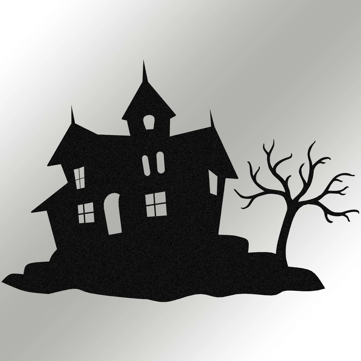 Aksesor dekorativ metalik për mur, Halloween, Wallity, 70x47cm