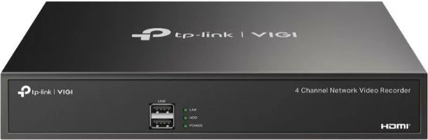 Kasë regjistrimi TP-LINK VIGI NVR1004H, 4 kanale, HDMI, SATA, e zezë