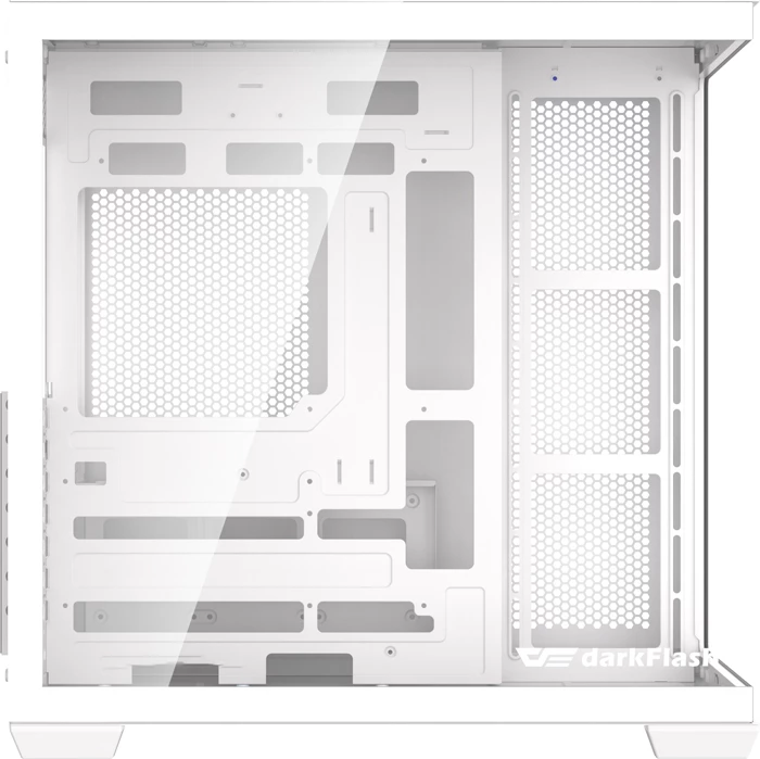 Kasë Darkflash C280 midi tower, E-ATX/ATX/M-ATX/ITX, tempered glass, pa ventilatorë, e bardhë