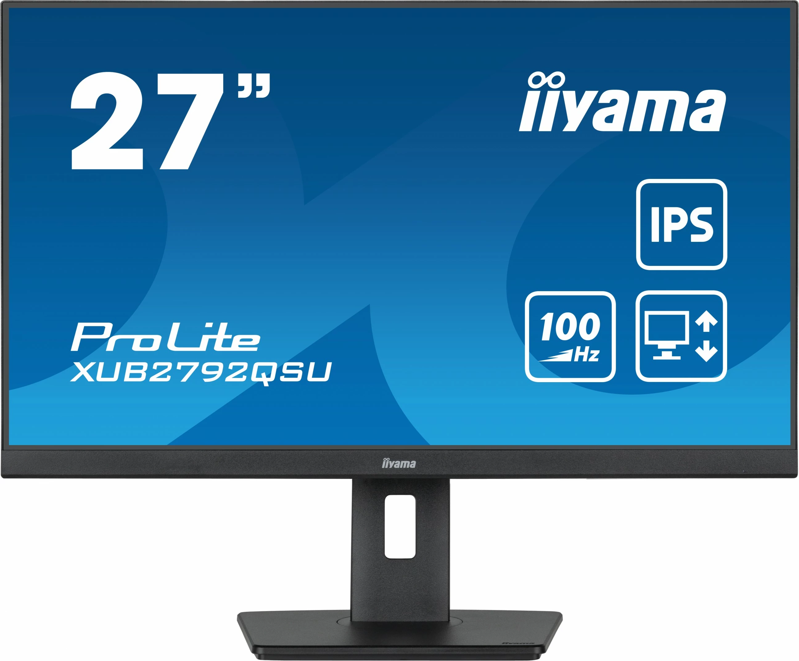 Monitor iiyama ProLite 27", 2560 x 1440, Full HD, LED, e zezë