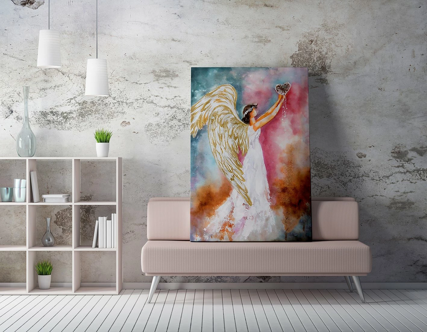 Pikturë dekorative në kanavacë, shumëngjyrëshe, Wallity WY255, 50x70cm