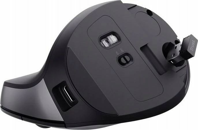 Maus ergonomik vertikal Trust Bayo II 25145, 2400 DPI, wireless, i zi