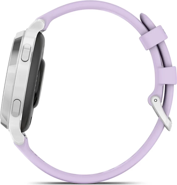 Smartwatch Garmin Lily® 2 Active – Silver with Purple Jasmine Silicone Strap