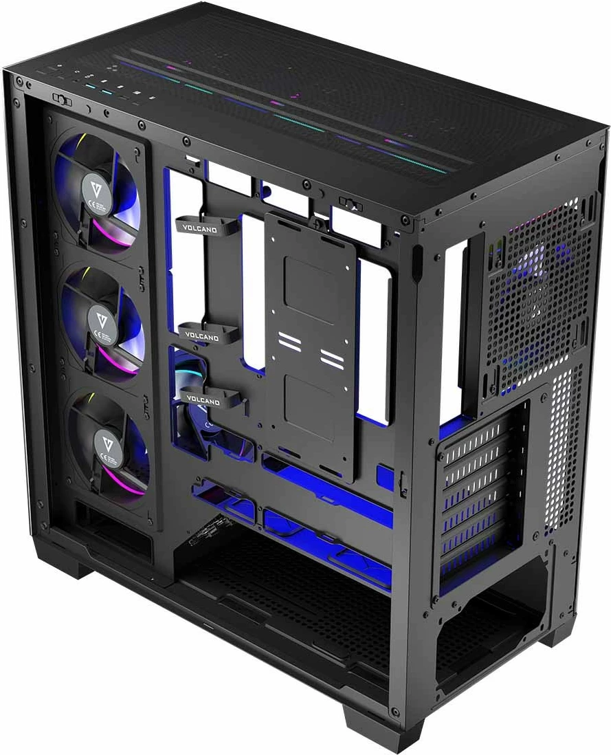 Kasë MODECOM STELLAR 8F ARGB, Midi Tower, e zezë