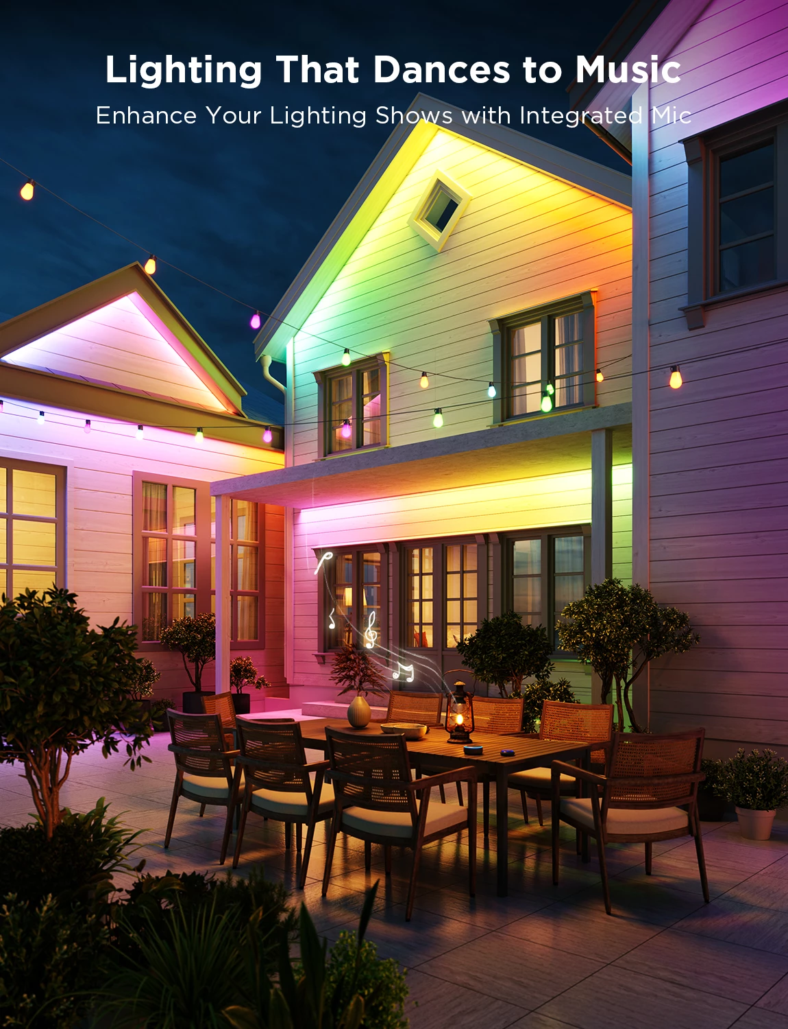 Shirit LED i jashtëm Govee Outdoor Strip Light Pro H70A1 10m RGBICWW IP65