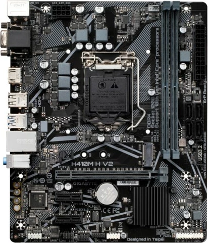 Pllakë amë Gigabyte H410M H V2, Socket LGA 1200, ATX, bronzë