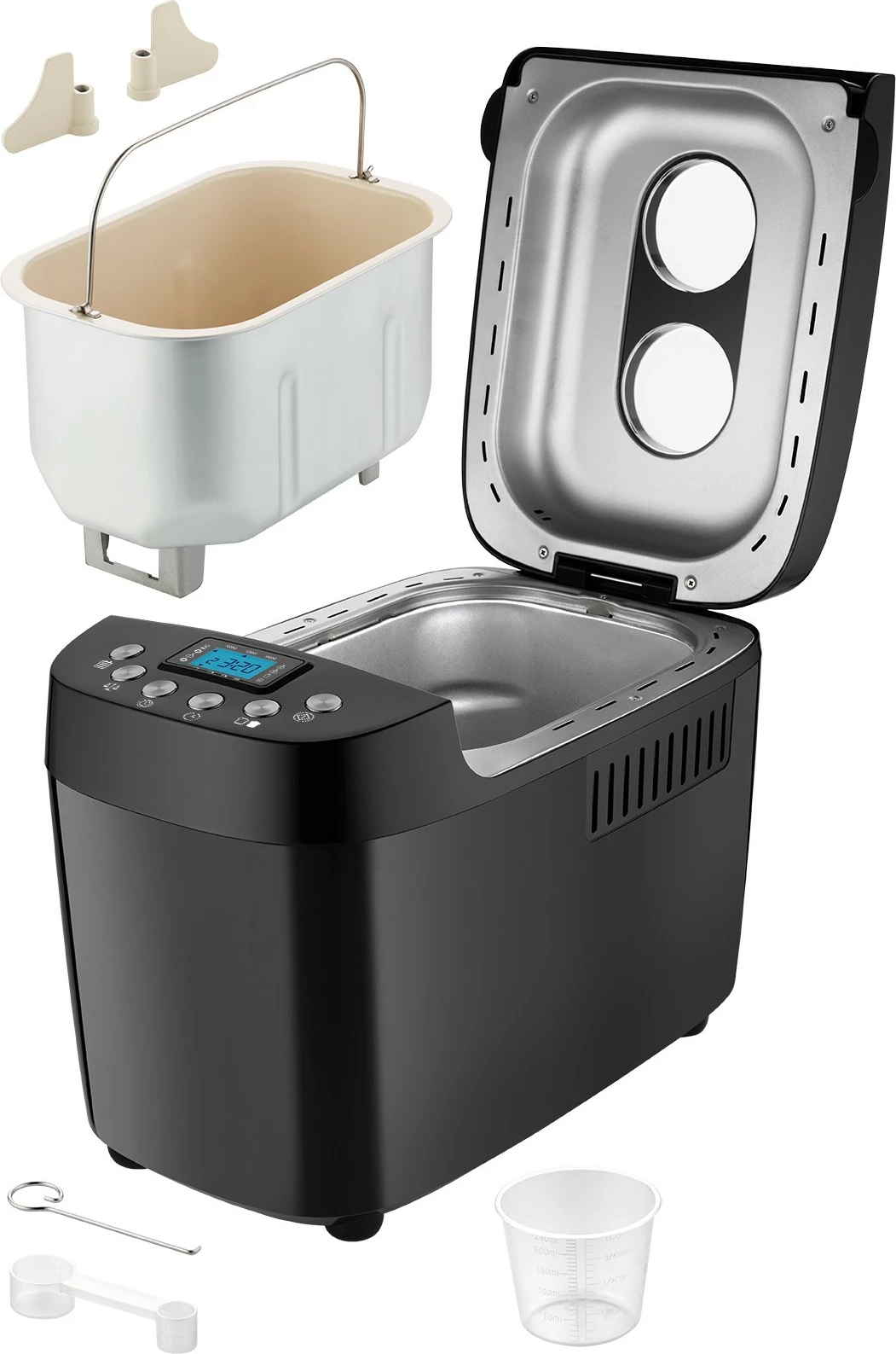 Makineri buke UNOLD Backmeister Big, 1.5 kg, 15 programe, funksion ngrohjeje, dritare shikimi, kontroll i thekrimit, 850 W, e zezë