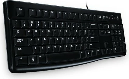 Tastierë Logitech K120 për Biznes, Full-size, Wired, USB, AZERTY, Ngjyrë e zezë