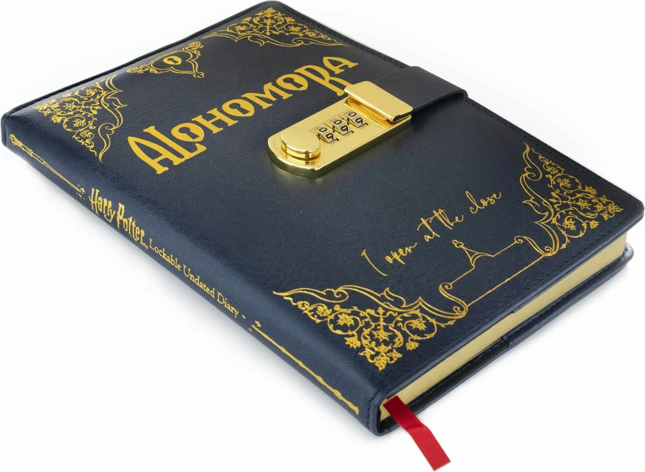 Fletore Pyramid International Harry Potter Alohomora A5, hardcover, e vijëzuar, me kyç me kod, 120 fletë, blu e errët