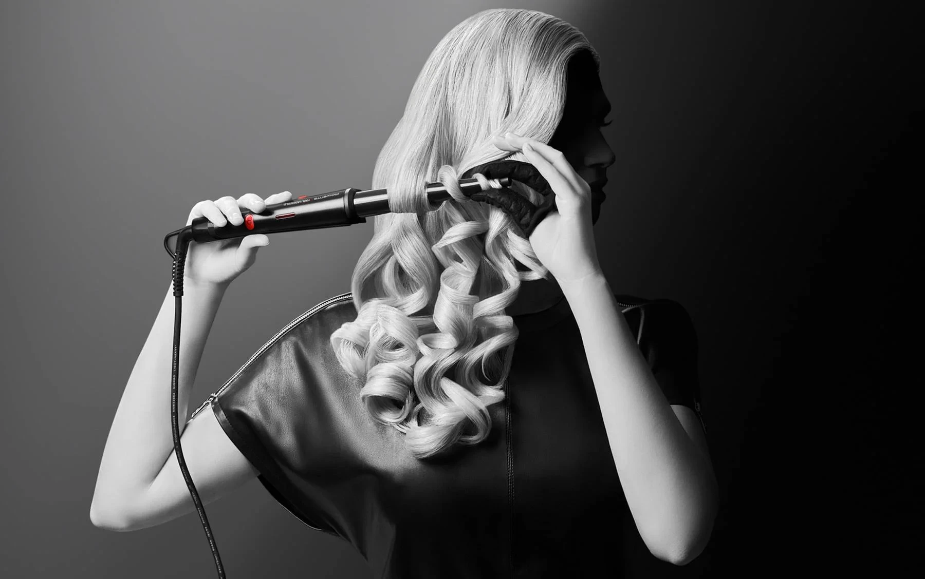 Makinë për kaçurrela, Rowenta, CF324LF0, fuçi konike, veshje Keratin & Glow me turmalinë, temperaturë 120–200°C, ngrohje 60 s, e zezë