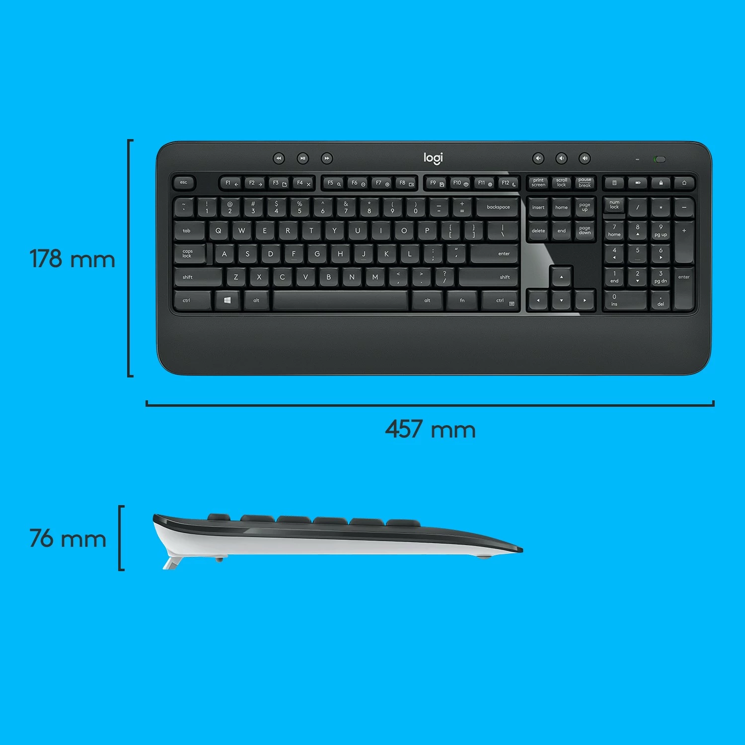 Set maus dhe tastierë Logitech MK540 Advanced, Wireless, QWERTY