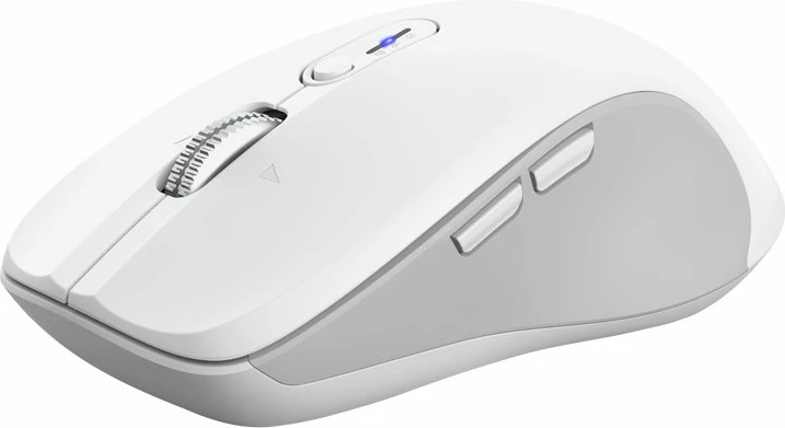 Maus Trust Ferro 25674, wireless, Bluetooth/USB, 3200 DPI, 9 butona, i bardhë