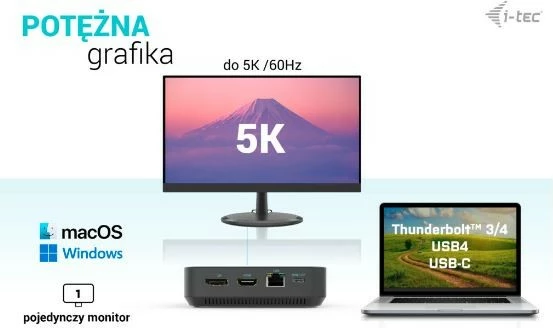 Kasë dokimi i-tec C31TRI4KDPDPRO100 me karikues universal 100W, e zezë