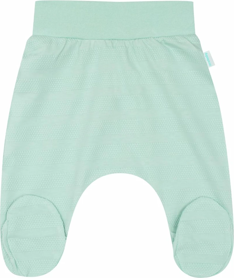 Set bebe 7 copësh, NEW BABY, I AM, 100% pambuk, madhësia 62 (3-6m), ngjyrë mente