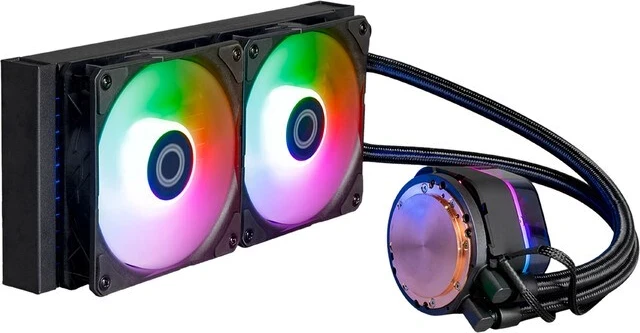 Sistem ftohës për procesor Cooler Master MasterLiquid 240 Atmos ARGB, ngjyrë e zezë