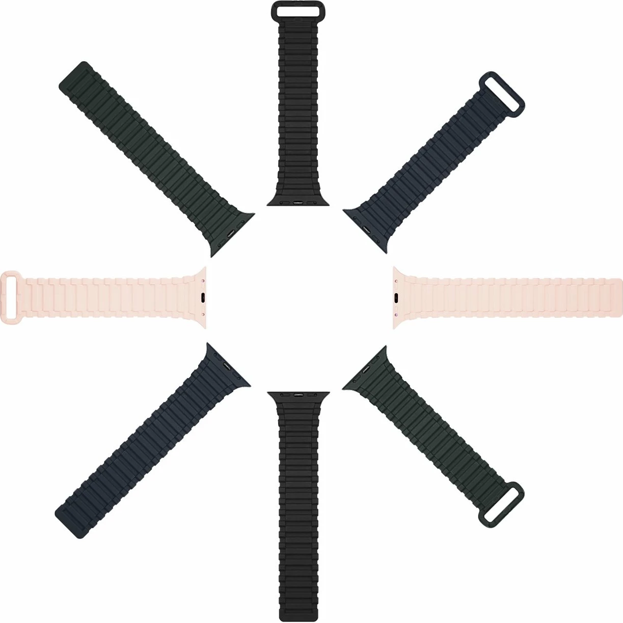 Rrip magnetik për Apple Watch Dux Ducis Armor Version, silikon, 42/44/45/49mm, Kaltër