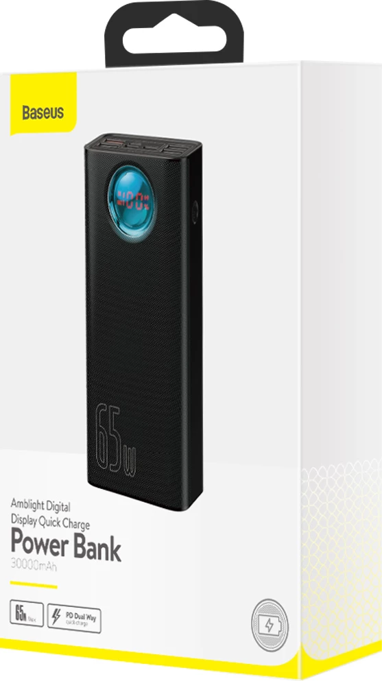 Powerbank Baseus Amblight 30000mAh 65W, i zi