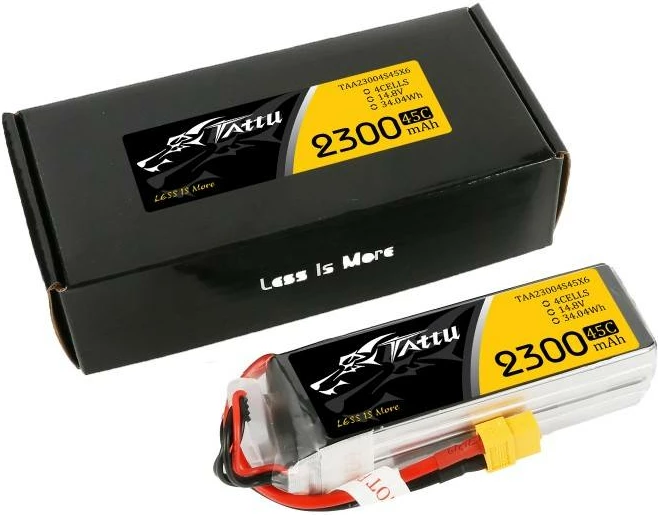 Bateri LiPo Tattu 2300mAh 14.8V 75C XT60 për dronë