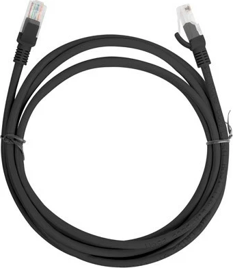 Kabllo rrjeti Lanberg CAT 5e, 2m, UTP, e zezë