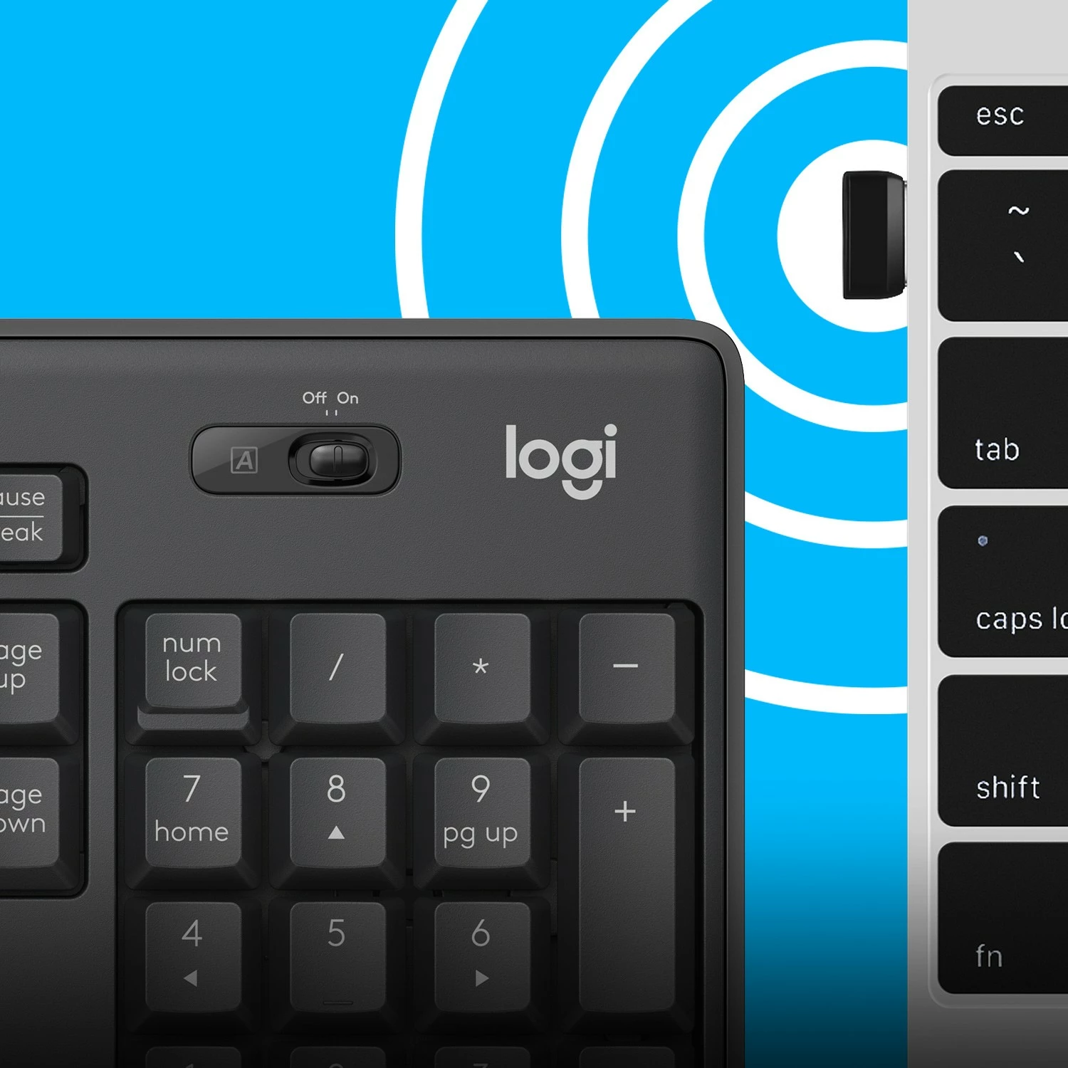 Kombo Logitech MK295 Silent Wireless, Full-size (100%), Wired, USB, QWERTY, Grafit, Maus i përfshirë