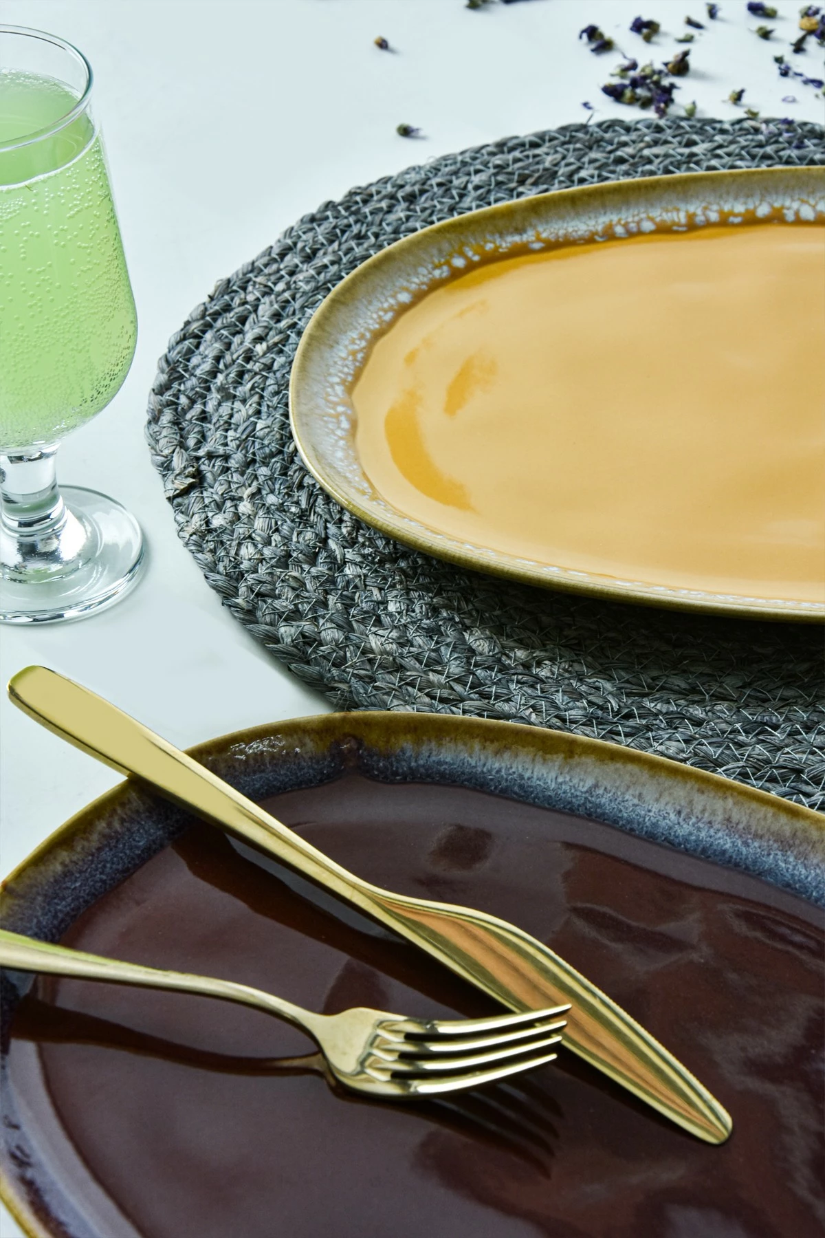 Set pjatash shërbimi, shumëngjyrëshe, 6 copë, Hermia Concept, X000155100000000000000000