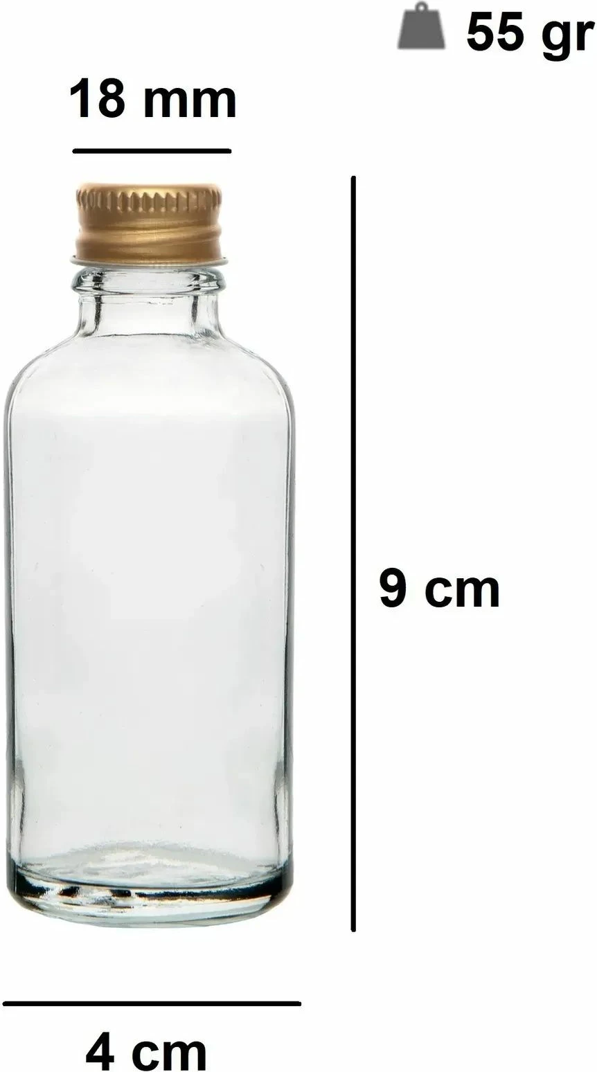 Set shishe qelqi (6 copë), Hermia Concept, Tu-6Lıgoldkapaklı