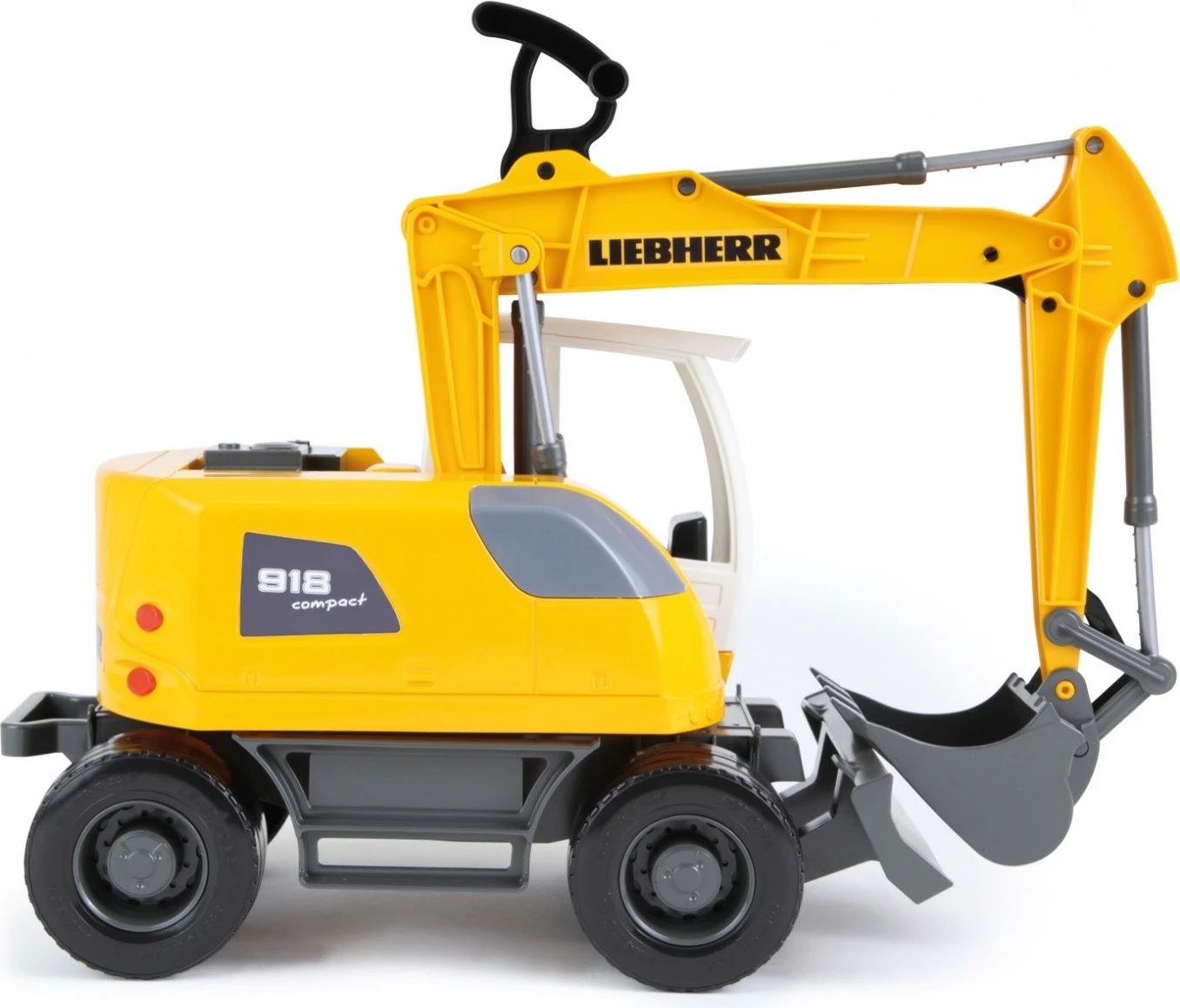 Eskavator lodër Lena Liebherr A 918 Litronic, plastikë, 48 cm, verdhë