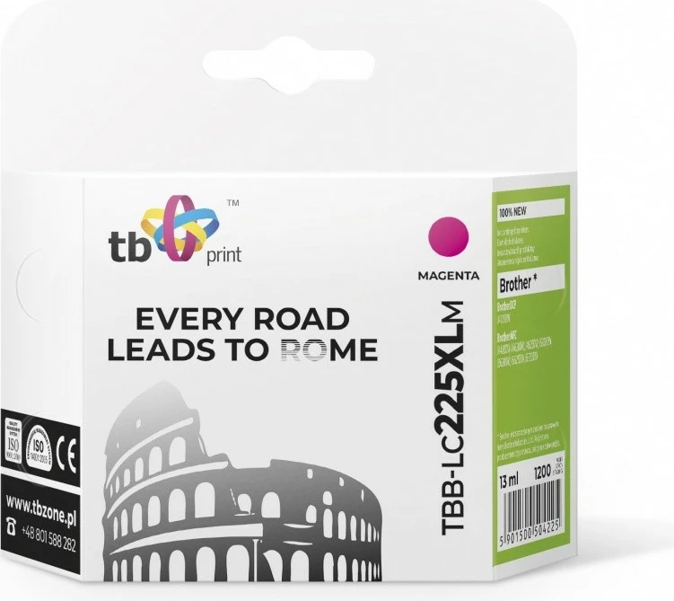 Toner TB Print TBB-LC225XLM për Brother, Magenta