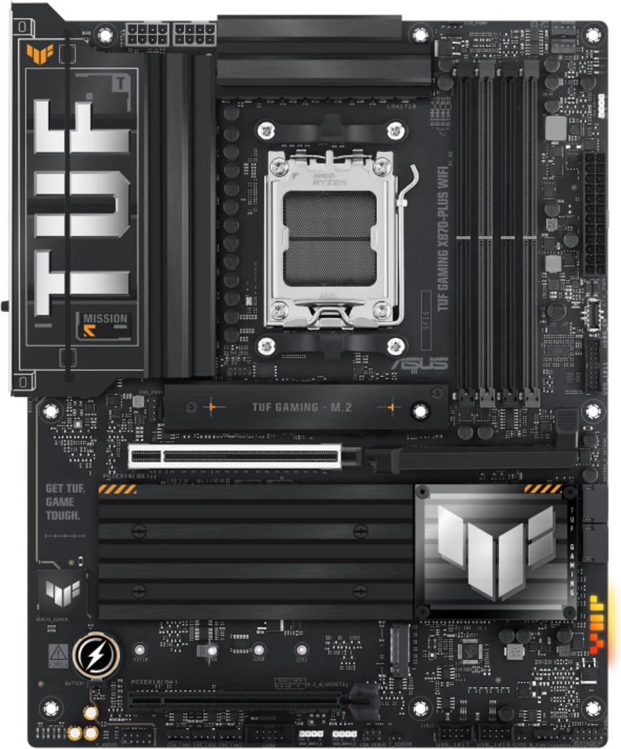 Pllakë amë Asus TUF Gaming X870-Plus WiFi 90MB1IU0-M0EAY0, DDR5, ATX, WiFi, e zezë