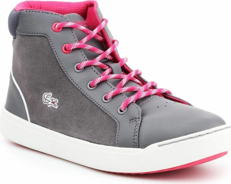 Këpucë lifestyle për fëmijë Lacoste, gri/rozë