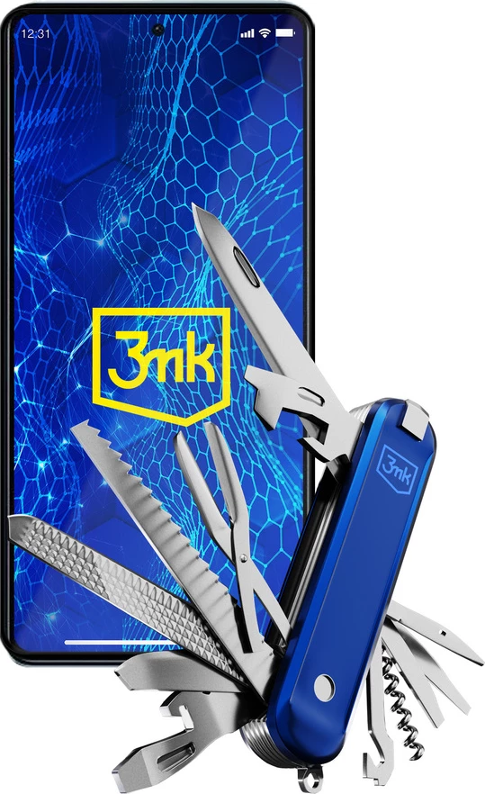 Xham i temperuar 3mk HardGlass Lite për Xiaomi Redmi Note 12 Pro/Pro+, 9H, i zi