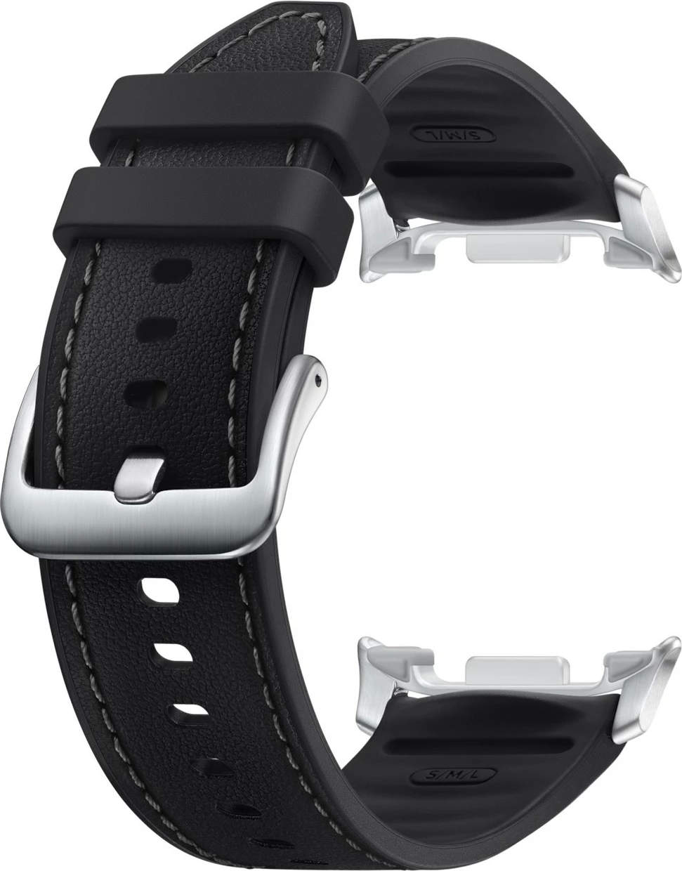Rrip smartwatch Samsung Watch8 Classic, lëkurë sintetike, i zi