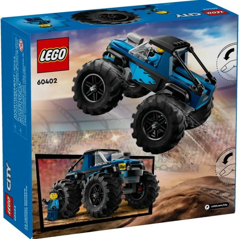 Set LEGO City Monster Truck 60402, 148 pjesë, Blu