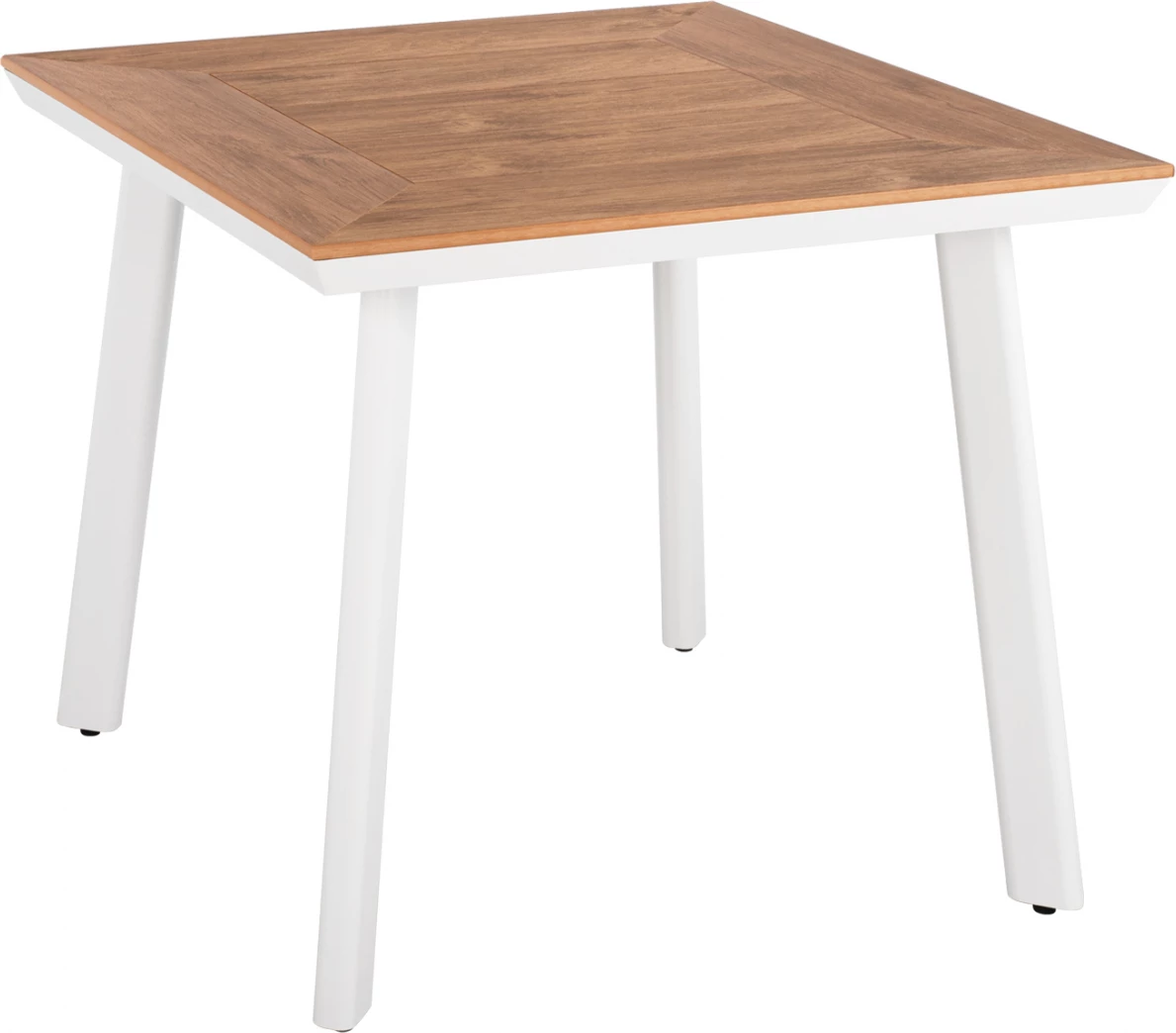 Tavolinë alumini me sipërfaqe tavoline polivudi, FH5563.01, e bardhë, 80x80x72 cm