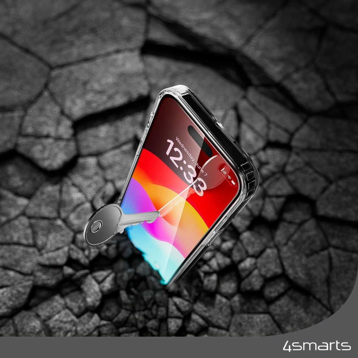 Mbështjellës 4smarts 540603, Apple, iPhone 15, 15.5 cm (6.1"), Transparent
