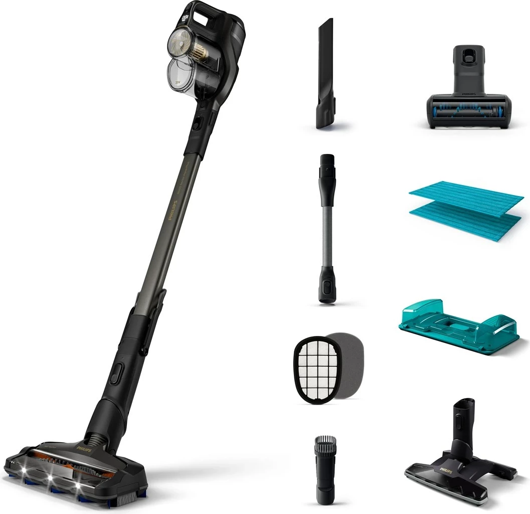 Fshesë pa kabëll Philips 8000 Series Aqua Plus XC8349/01, e zezë