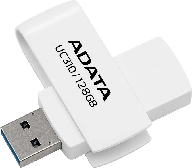 Pendrive Adata UC310, 128GB, USB 3.2, Bardhë