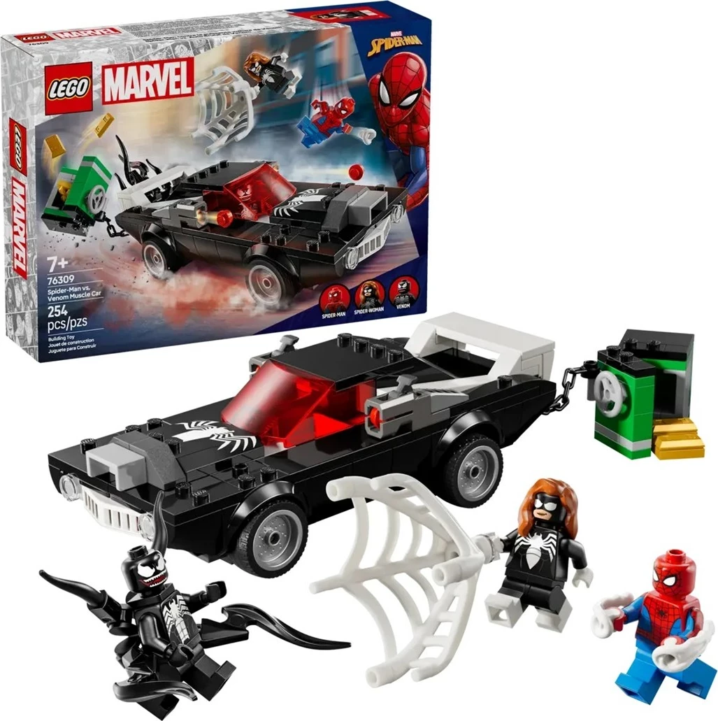Set LEGO Marvel 76309 Spider-Man vs. Venom Muscle Car