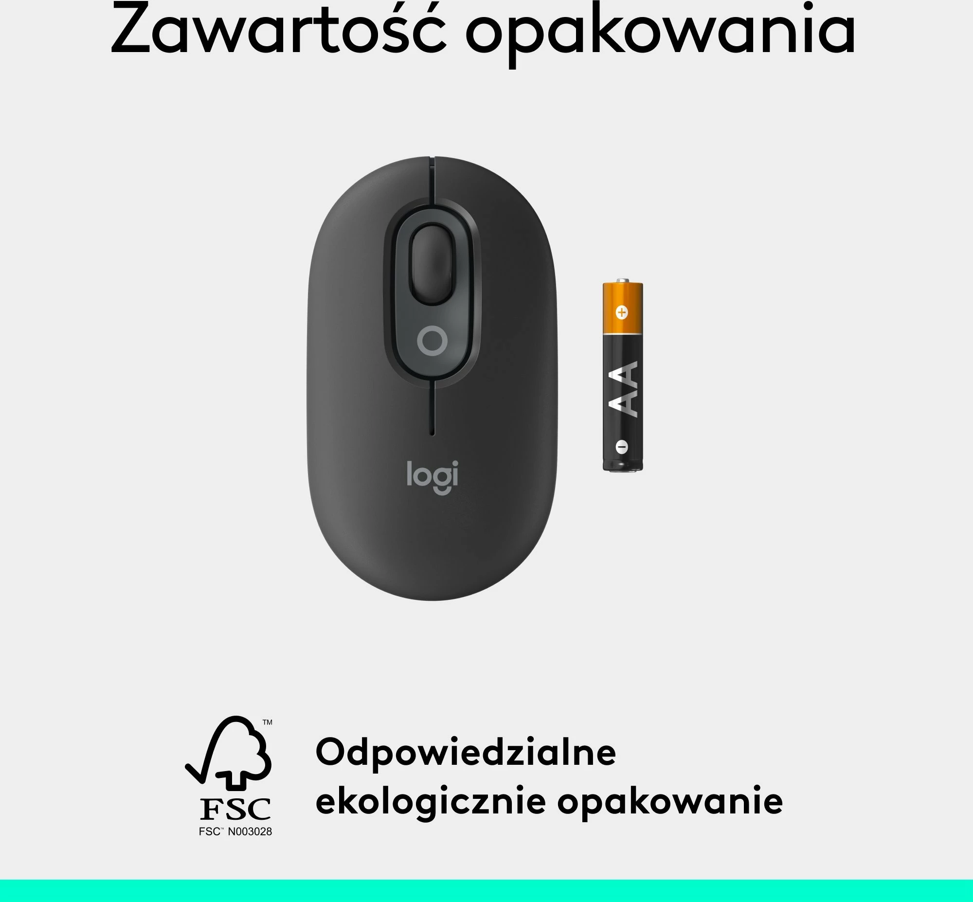 Maus Logitech POP 910-007412 4000 DPI Bluetooth wireless Graphite