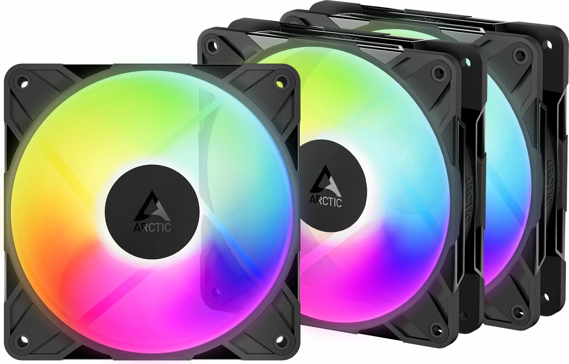 Ventilator kasë PC Arctic P12 Pro Reverse A-RGB 120mm 3-pack, ACFAN00333A, i zi
