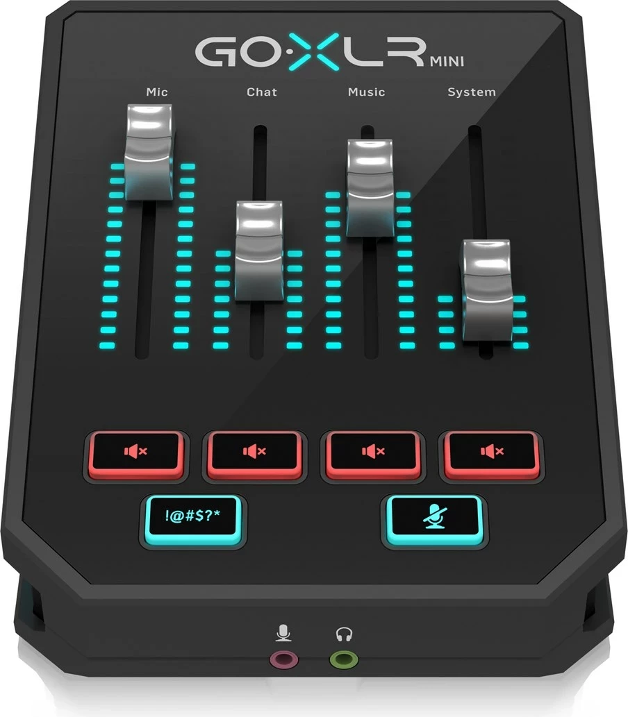 Mikser dhe ndërfaqe audio TC Helicon Go XLR Mini, ngjyrë e zezë