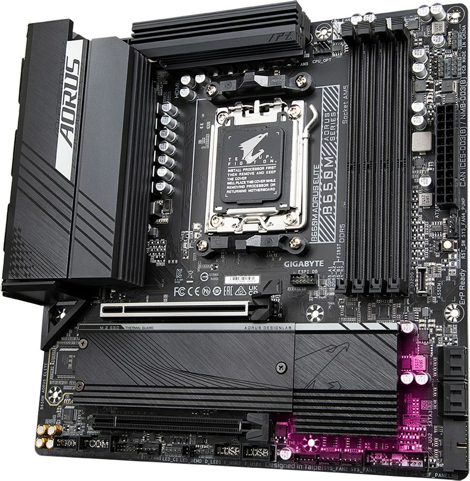 Pllakë amë Gigabyte GA-B650M-AORUS Elite, Socket AM5, micro ATX