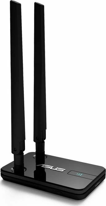 Kartë rrjeti Wi‑Fi USB Asus USB-AC58 (90IG06I0-BM0400), Wi‑Fi 5, 1267 Mbps, USB 3.0, 2 antena të jashtme, i zi