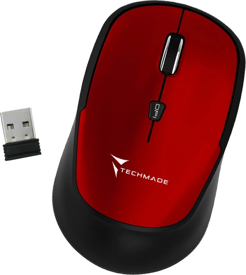 Maus wireless Techmade TM-XJ35 i kuq