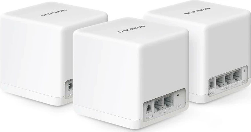 Router mesh Mercusys Halo H60X, Wi-Fi 6, 3-pack, bardhë