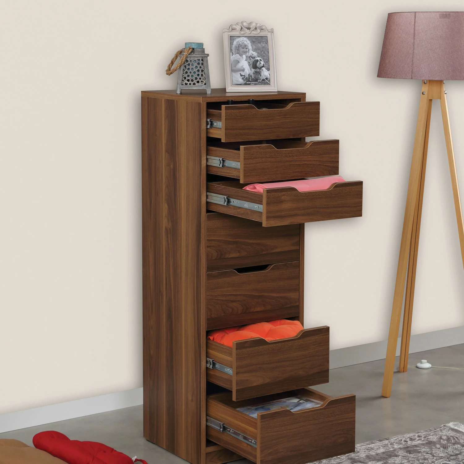 Komodë Hanah Home Flow, ngjyrë arre